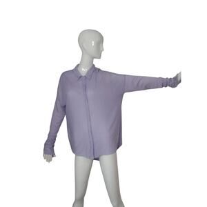 Michael Stars Women's Size 2 Quiet Luxury Button Up‎ Oversized Long sleeve Top